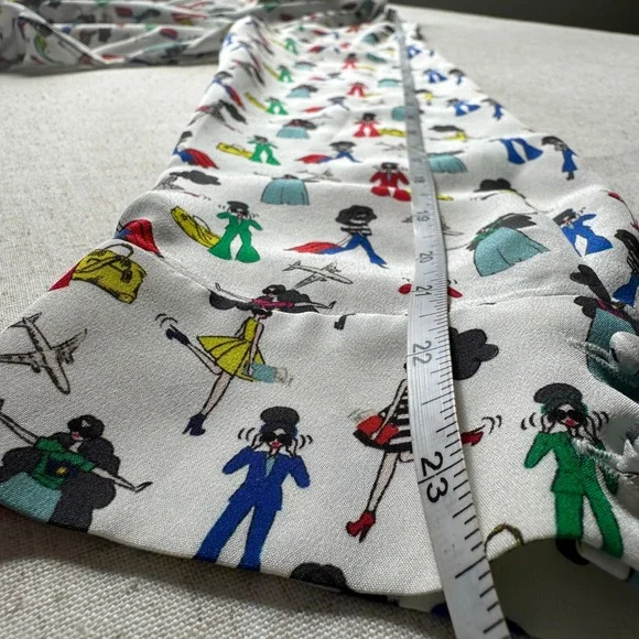 Alice + Olivia Willa Passport Stace Face Silk Top Size M - Picture 13 of 13